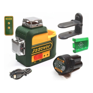 Nivel Laser 12 Líneas 3d Verde Con Batería 12v Jadever 30m