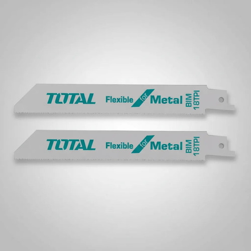 Set 2 Hojas Para Sierra Sable Total, 15cm - Metal, Inox.