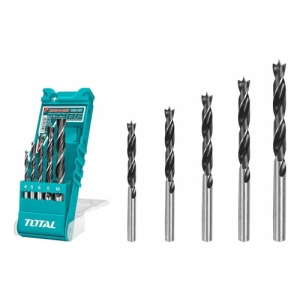 Juego Mechas Brocas Para Madera De 5 Piezas Total Tacsd7056
