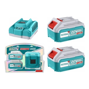Kit Set Combo 2 Baterias 4ah 20v + Cargador Total Tfbcpk1424