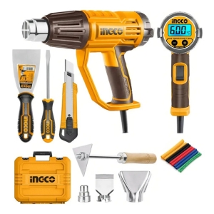 Pistola De Calor 2000w En Set C Valija Y Accesorios Ingco