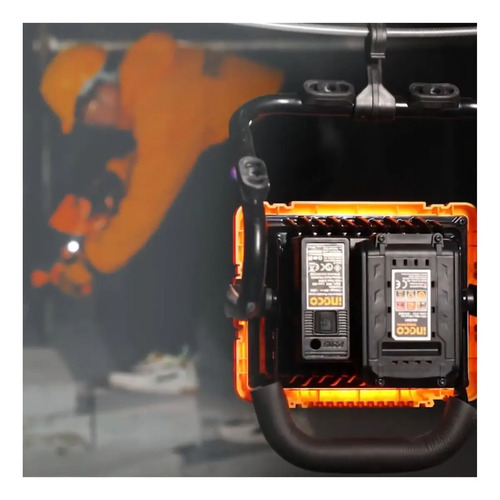 Reflector De 20w Portatil + Bateria 2ah Y Cargador Ingco 20v - Imagen 5