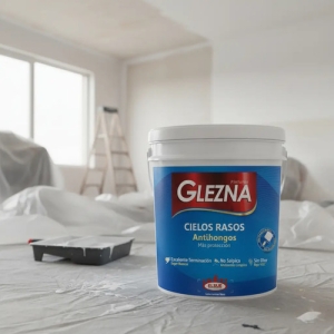 Pintura Glezna Cielos Rasos 3,6l Antihongos 20mt2 Sin Olor!!
