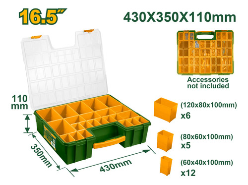 Organizador Con Divisiones Jadever 16.5puLG 23 Recipientes - Imagen 2