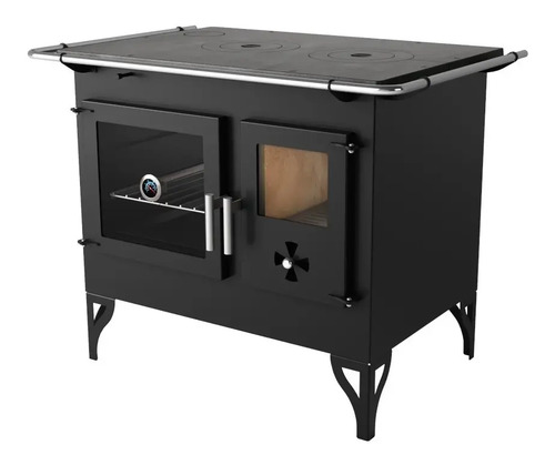 Cocina Calefactor A Leña 115 M2 Doble Combustion F820f - Imagen 5