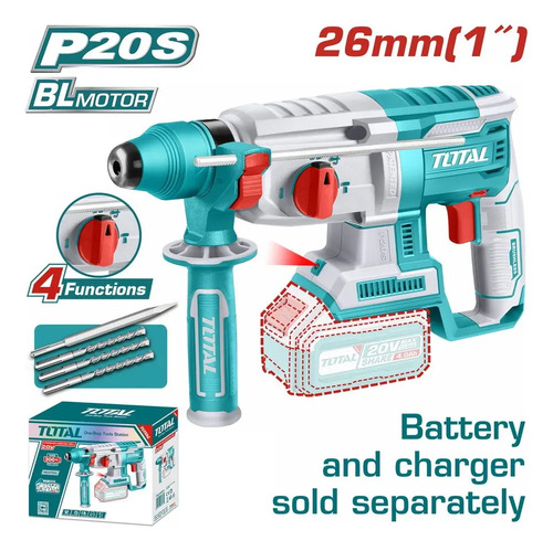 Rotomartillo Inalámbrico Total 20v Motor Brushless Industria - Imagen 2