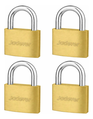 Set 4 Candados Jadever Con Llave Maestra