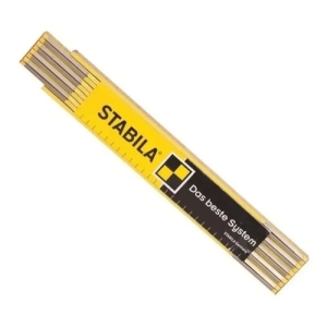 Metro Madera Stabila Alemán 2 Metros Articulado Carpintero