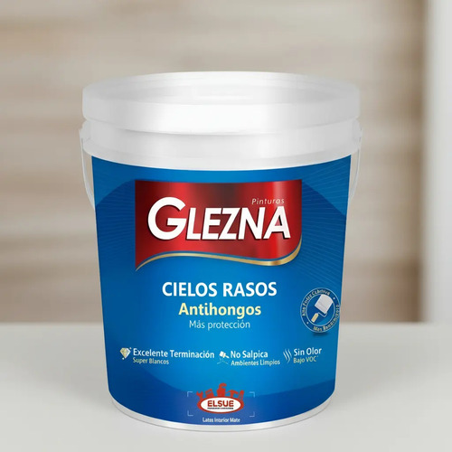 Pintura Glezna Cielos Rasos 18l Antihongos 200mt2 Envio Grat - Imagen 5