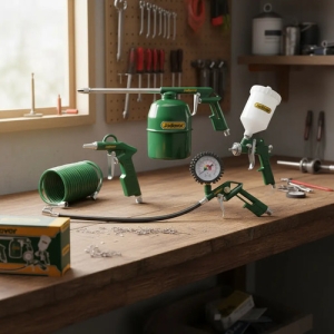 Kit Compresor 5 Herramientas Neumaticas Jadever Jdax1505