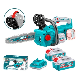 Motosierra Batería 20v Total 12 + 2 Bat 4 Amp + Carg Brushle