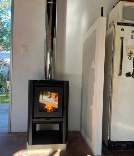 Estufa Calefactor A Leña Metavila 78m2 9kw Doble Combustion - Imagen 7