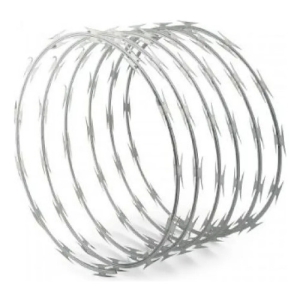 Rollo De Alambre Concertina Simple De 10m A 13m Desplegada