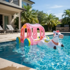 Carruaje De Princesa Inflable Para Montar Intex 56514