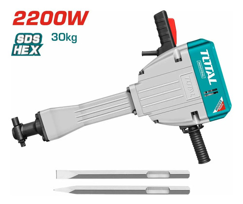 Martillo Demoledor Total Th220502 Industrial 2200w 75j - Imagen 3