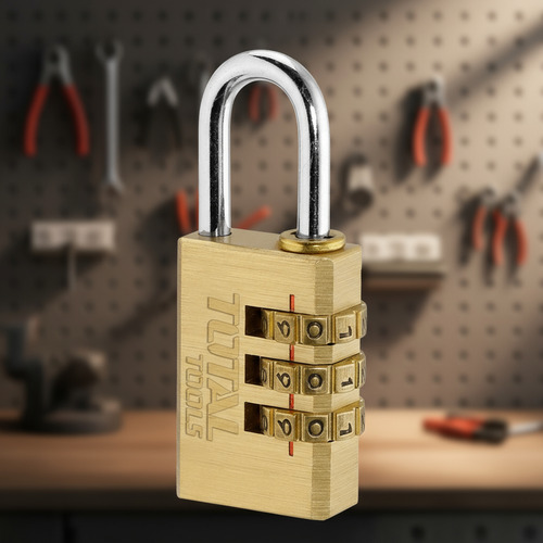 Candado De Bronce 30mm Con Combinacion Total Tbck37303 - Imagen 3