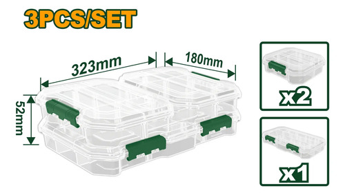 Set Organizador 3 Piezas Apilables Jadever Jdtb8343 - Imagen 2