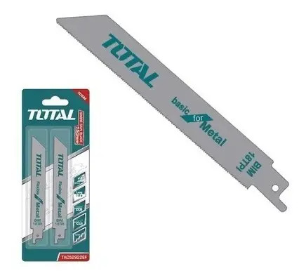 Set 2 Hojas Para Sierra Sable Total, 15cm - Metal, Inox. - Imagen 7