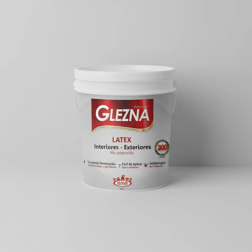 Pintura Latex Interior Exterior 18lts Glezna Antihongos - Imagen 4