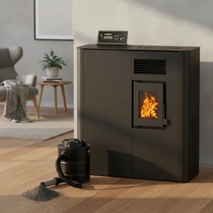 Calefactor Estufa Pellet 5kw 60m2 De Pasillo Warm + Regalo