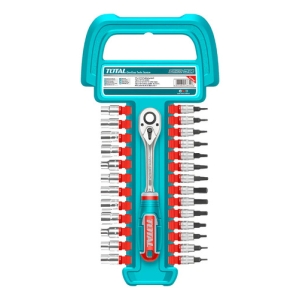 Juego De Dados Tubos Y Llave Crique Total 27pzs Encastre 1/4