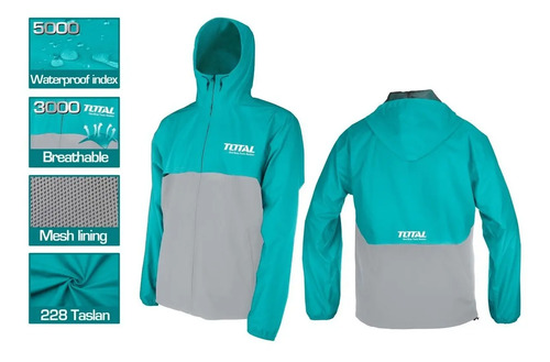 Campera Impermeable Total Talle L Elsue - Imagen 3