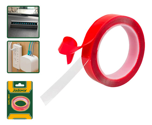 Cinta Doble Faz Transparente Jadever - Imagen 2