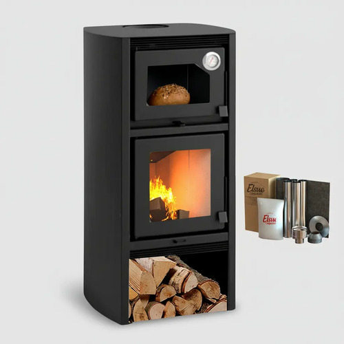 Calefactor Horno Doble Combustion Metavila Lyon + Kit Techo - Imagen 2