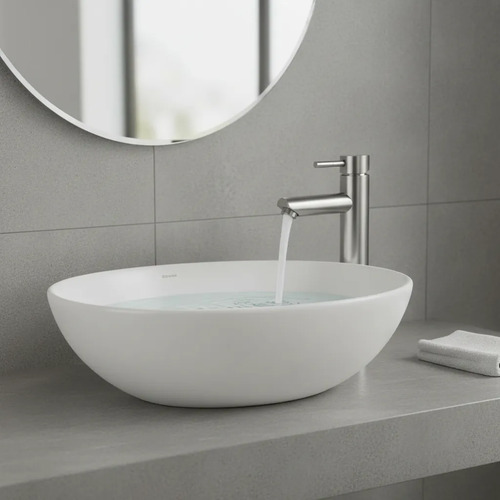 Monocomando Lavatorio Baño Acero Inox Alto O Corto 30cm-18cm