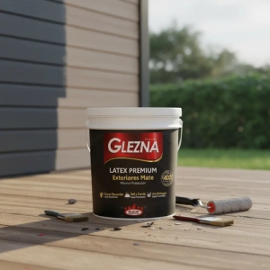 Pintura Glezna Latex 3,6l Exterior Premium Termico 60mt2