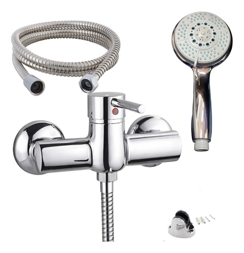 Grifería De Baño Universal Tero Monocomando Ducha Pared - Imagen 3