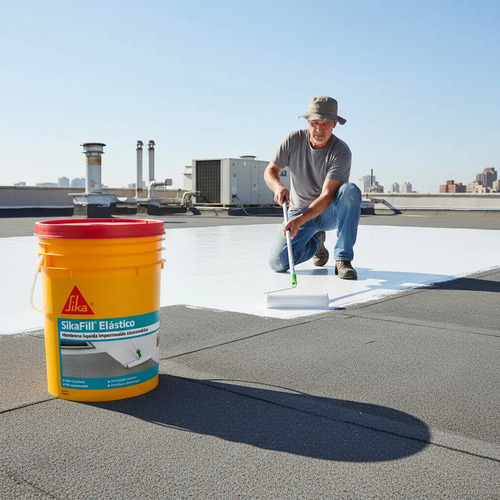Membrana Liquida 20 + 20 Kg Pintura Sikafill Elastico Sika - Imagen 2