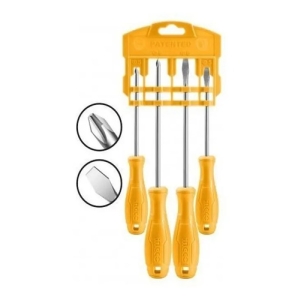 Juego 4pzs Destornilladores Ingco (eco) Amarillo Hksd0458