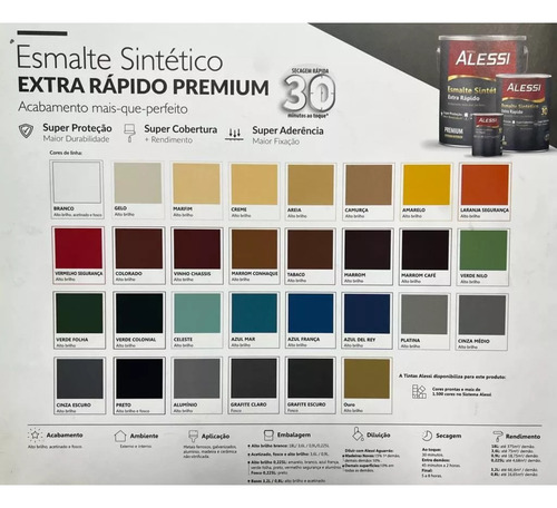 Esmalte Sintético Brillante Base Agua Sin Olor Alessi 3.6 Lt - Imagen 10