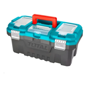 Caja Porta Herramientas Plástico 20 Broche Metal Total
