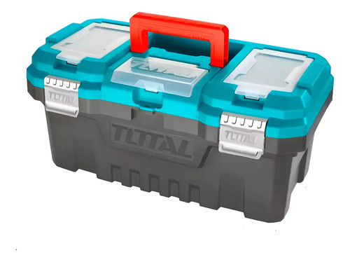 Caja Porta Herramientas Plástico 20 Broche Metal Total
