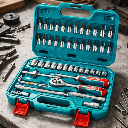 Set 46 Piezas De Dados Y Puntas 1/4 Total Tht141462 - Imagen 5