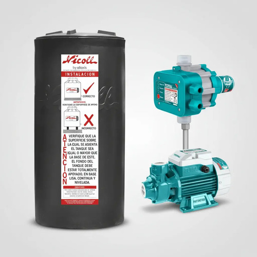 Kit Tanque 200lts + Bomba Agua Periferica 1/2 Hp + Automático