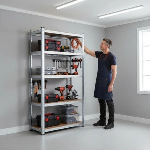 Estanteria Multiuso Metalica 1500x700x300 5 Estantes Jadever