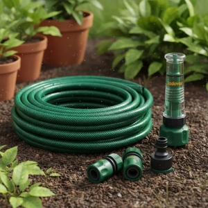 Kit Manguera Riego Acoples Pistola 3 Funciones 1/2 10-15-20m