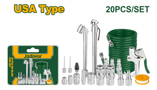 Set 20 Piezas Pistola Neumatica Jadever Jdqp9431 - Imagen 3