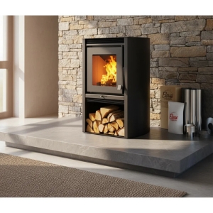 Calefactor Ecológico Leña Doble Combustión 690gf + Kit Caño