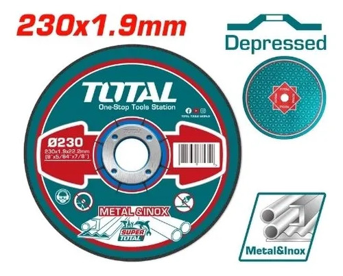 Disco Abrasivo De Corte Desbaste Total 23cm X 1.9mm - Imagen 2