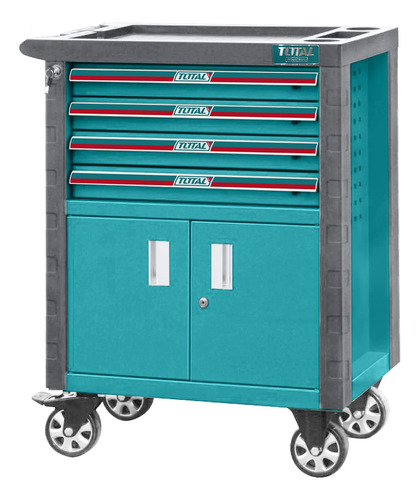 Carro Taller Gabinete 4 Cajones Con Ruedas Total Thrc01041 - Imagen 4