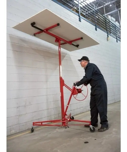 Elevador De Placa De Yeso Manual Hasta 68kg Un Solo Operario - Imagen 3