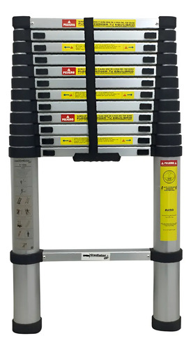 Escalera Aluminio Telescopica Plegable 14 Esc 4m Hasta 150kg - Imagen 3