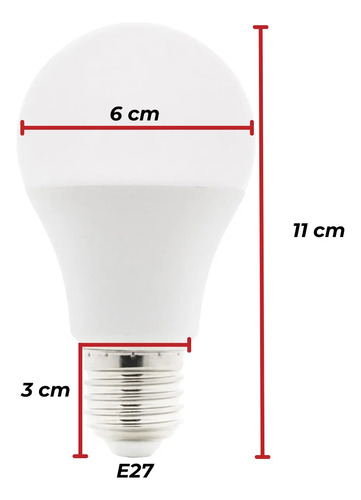 Lampara Led Con Fotocélula Incorporada 9w E27 Luz Fria - Imagen 3