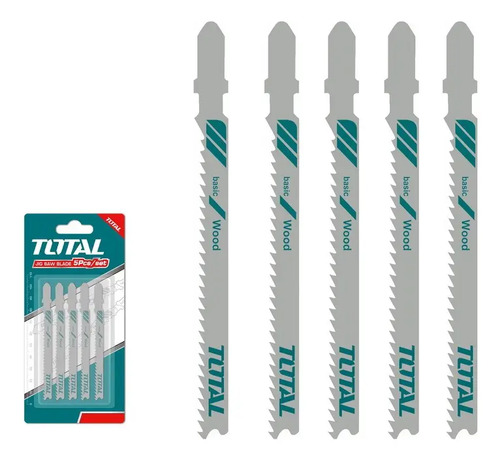 Set 5 Hojas P Sierra Caladora Tipo T Para Madera Tjsbt111c - Imagen 2
