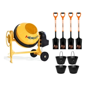 Hormigonera Menegotti 400l 2hp Volteo + Regalos | Elsue