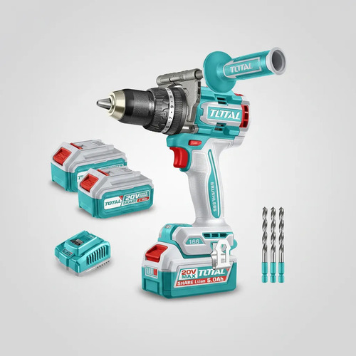 Taladro Percutor Y Atornillador Inalámbrico Total 20v 166nm - Imagen 4